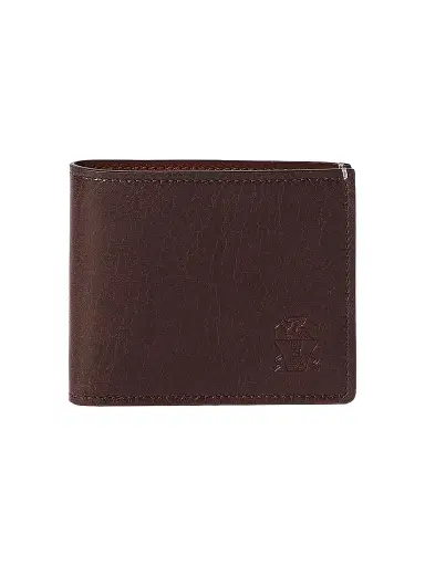 Brunello Cucinelli Men's Brushed Leather Wallet - Brown | Thumbnail 1