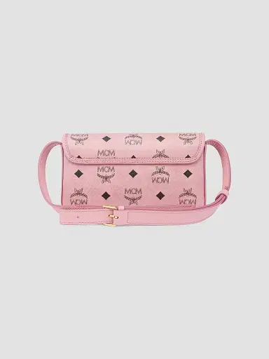 MCM Women's Aren Faux Visetos Leather Wallet-on-Chain | Thumbnail 2 MCM Women's Aren Faux Visetos Leather Wallet-on-Chain | Thumbnail 2