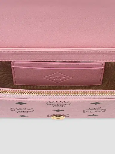 MCM Women's Aren Faux Visetos Leather Wallet-on-Chain | Thumbnail 3 MCM Women's Aren Faux Visetos Leather Wallet-on-Chain | Thumbnail 3