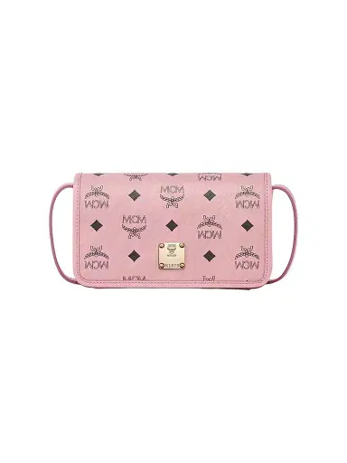 MCM Women's Aren Faux Visetos Leather Wallet-on-Chain | Thumbnail 1 MCM Women's Aren Faux Visetos Leather Wallet-on-Chain | Thumbnail 1