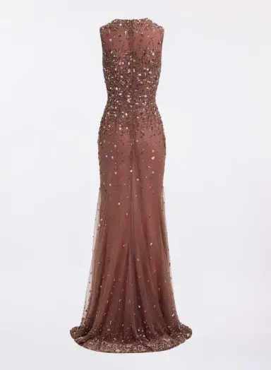 Elie Saab Bead Embroidered Long Dress | Thumbnail 2 Elie Saab Bead Embroidered Long Dress | Thumbnail 2