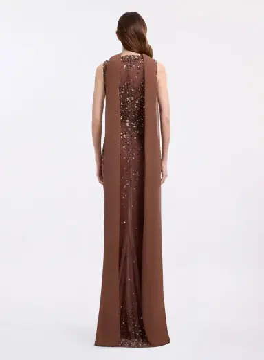 Elie Saab Bead Embroidered Long Dress | Thumbnail 4 Elie Saab Bead Embroidered Long Dress | Thumbnail 4