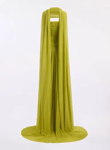 Elie Saab Strapless Silk Long Dress | Thumbnail 2