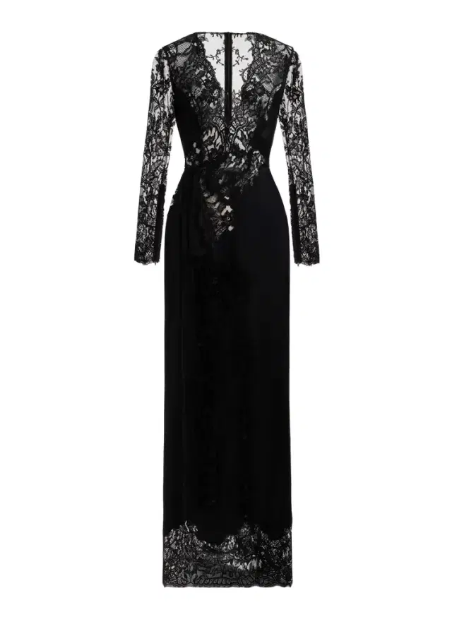 Elie Saab Envers Satin with Lace Dress