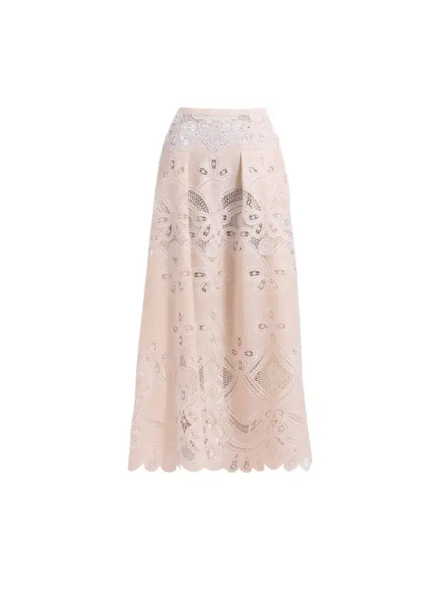 Elie Saab Cotton Embroidered Skirt