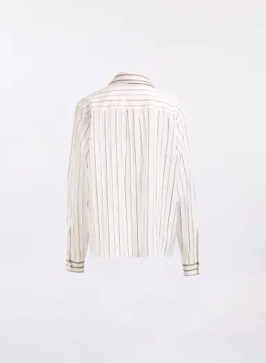 Elie Saab Striped Cotton Shirt | Thumbnail 2 Elie Saab Striped Cotton Shirt | Thumbnail 2