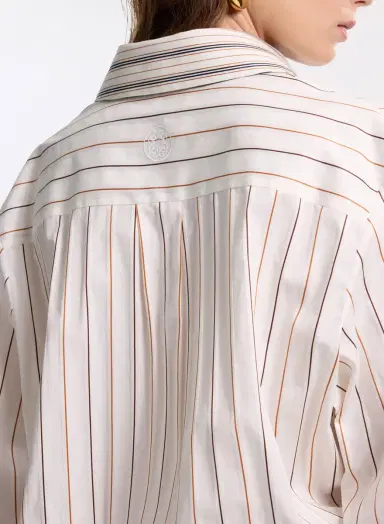 Elie Saab Striped Cotton Shirt | Thumbnail 5 Elie Saab Striped Cotton Shirt | Thumbnail 5