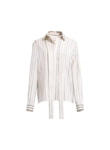 Elie Saab Striped Cotton Shirt | Thumbnail 1 Elie Saab Striped Cotton Shirt | Thumbnail 1
