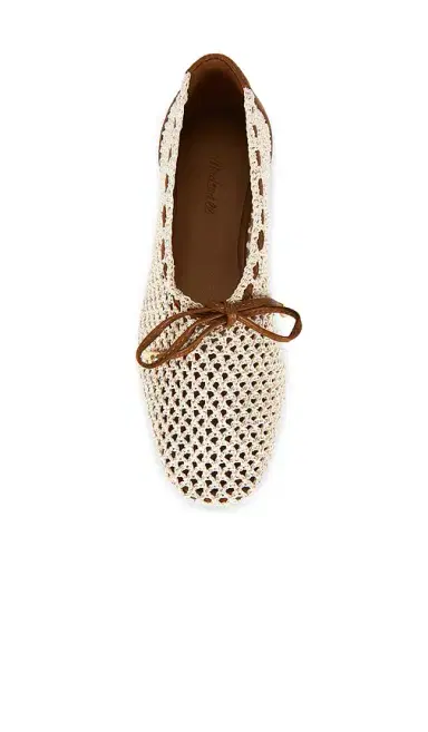 Madewell Sage Fishnet Ballet Flat | Thumbnail 4