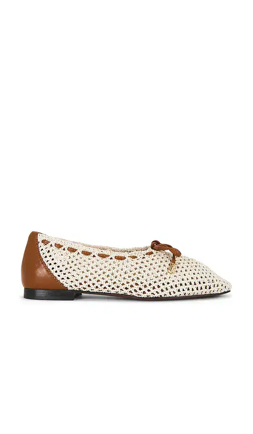 Sage Fishnet Ballet Flat