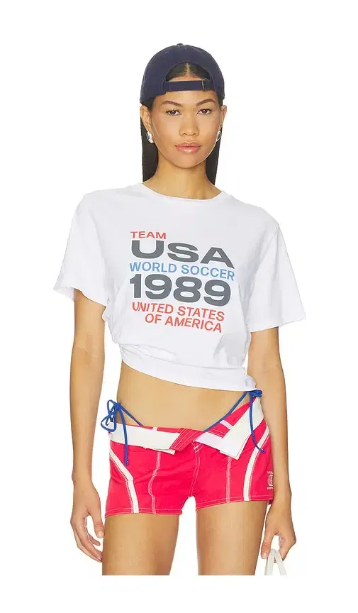 Sunny Somewhere Team Usa World Soccer Tee