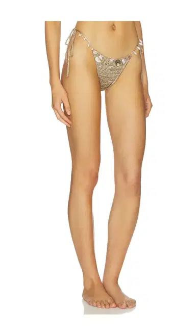 Jaded London Anatase Crochet With Hanging Shells Bikini Bottom | Thumbnail 2