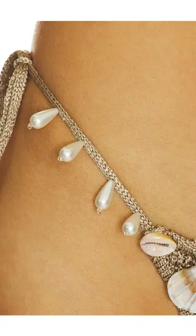 Jaded London Anatase Crochet With Hanging Shells Bikini Bottom | Thumbnail 6