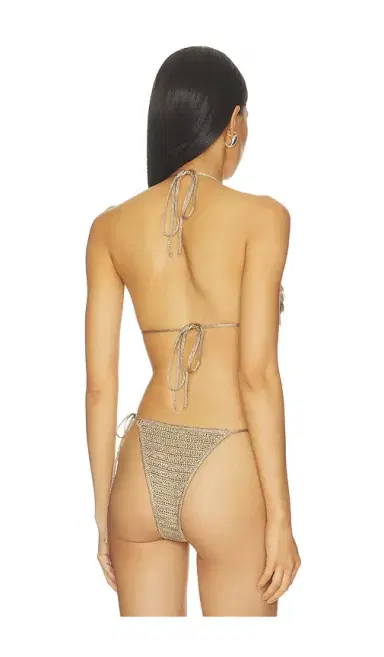 Jaded London Anatase Crochet With Hanging Shells Bikini Top | Thumbnail 3