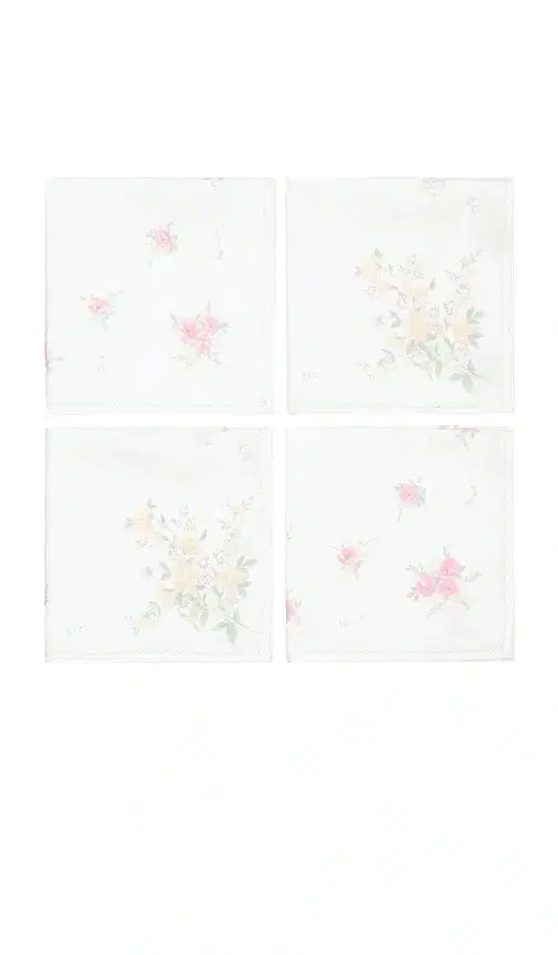 LoveShackFancy Hanky Napkin Set Set Of 4