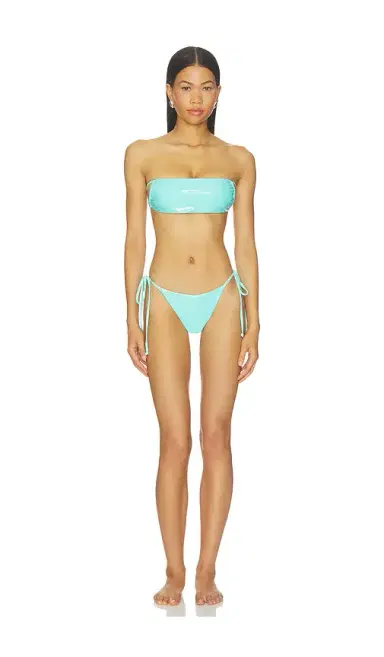 naranja furcado Latex Splash Tube Halter Bikini Set | Thumbnail 2 naranja furcado Latex Splash Tube Halter Bikini Set | Thumbnail 2