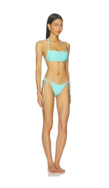 naranja furcado Latex Splash Tube Halter Bikini Set | Thumbnail 3 naranja furcado Latex Splash Tube Halter Bikini Set | Thumbnail 3