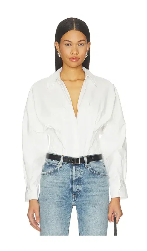 SIMKHAI Cleriys Dolman Sleeve Bodysuit