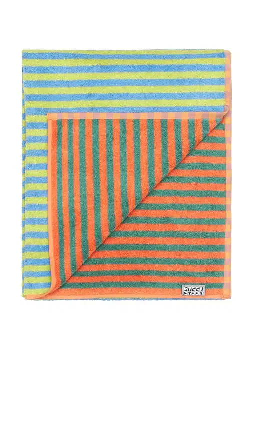 Dusen Dusen Grasshopper Stripe Bath Towel