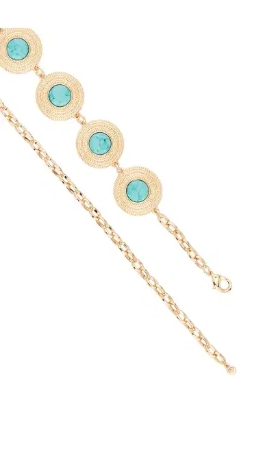 Ettika Turquoise Medallion Belt | Thumbnail 2