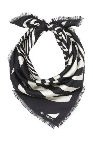 Nili Lotan Zebra Twill Scarf | Thumbnail 1