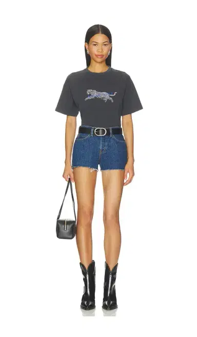 Anine Bing Cade Tee Leopard | Thumbnail 4