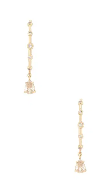 Ettika Delicate Crystal Charm Hoop Earrings | Thumbnail 3