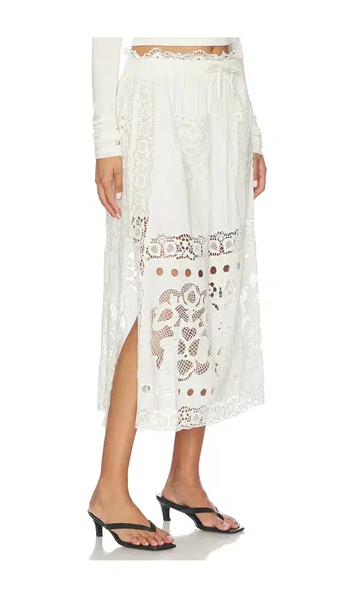 Sea Gardener Embroided Skirt