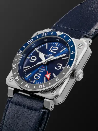 Bell & Ross BR 03-93 GMT BLUE Automatic Stainless Steel Watch, Ref. BR0393-BLU-ST/SCA - Men | Thumbnail 3 Bell & Ross BR 03-93 GMT BLUE Automatic Stainless Steel Watch, Ref. BR0393-BLU-ST/SCA - Men | Thumbnail 3