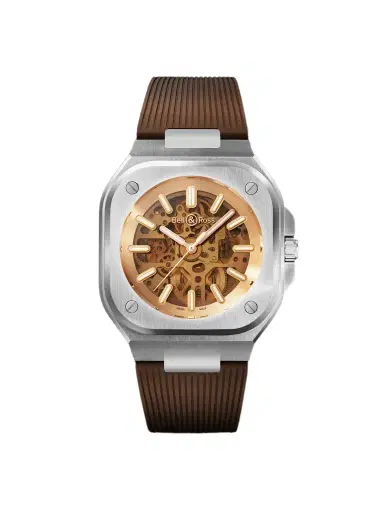 Bell & Ross BR 05 Skeleton Gold Automatic Stainless Steel Watch, Ref. BR05A-CH-SKST/SRB - Men | Thumbnail 1