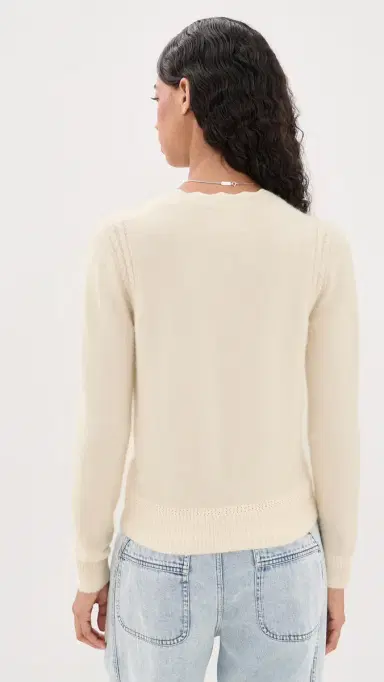 ISABEL MARANT ÉTOILE Naia Cardigan Ecru | Thumbnail 3