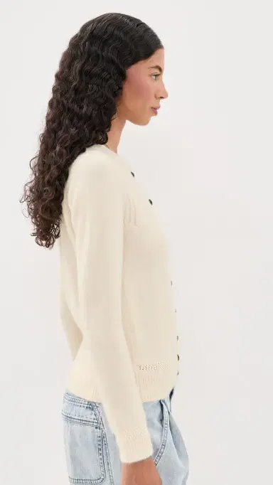ISABEL MARANT ÉTOILE Naia Cardigan Ecru | Thumbnail 4