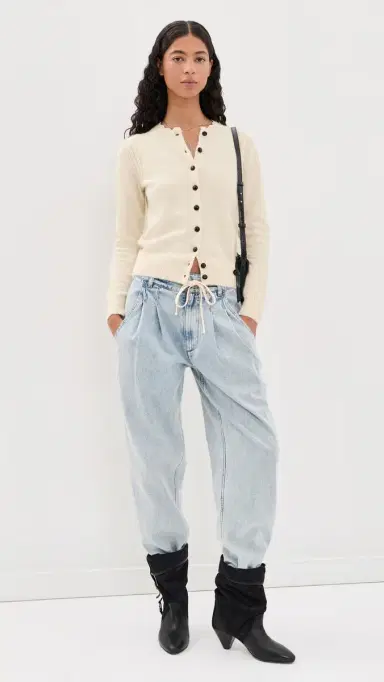 ISABEL MARANT ÉTOILE Naia Cardigan Ecru | Thumbnail 5