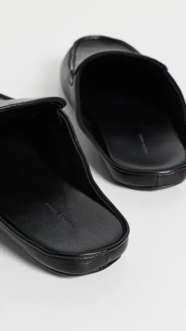 Mansur Gavriel Loafer Mules Black | Thumbnail 4