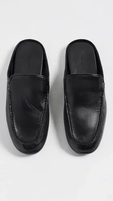 Mansur Gavriel Loafer Mules Black | Thumbnail 5