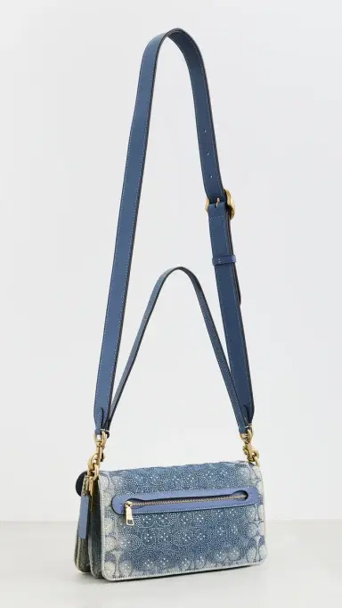 Coach Soft Crystal Signature Denim Tabby Shoulder Bag 26 Denim One Size | Thumbnail 4