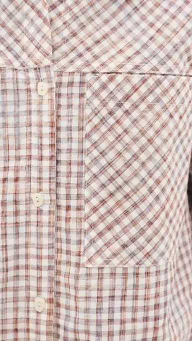 Free People Cross My Heart Button Down Shirt Combo | Thumbnail 6