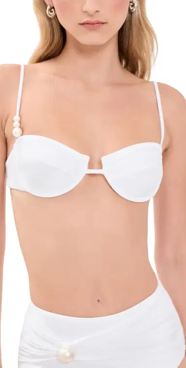 Bananhot Prima Pearl Bikini Top White L | Thumbnail 1 Bananhot Prima Pearl Bikini Top White L | Thumbnail 1