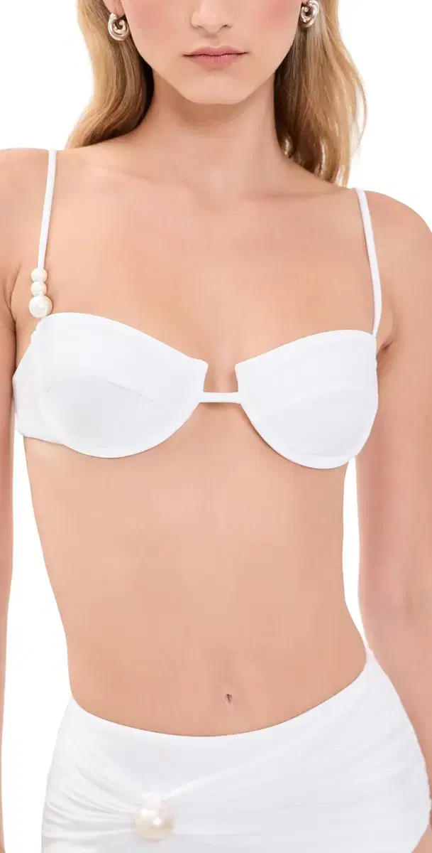 Bananhot Prima Pearl Bikini Top White