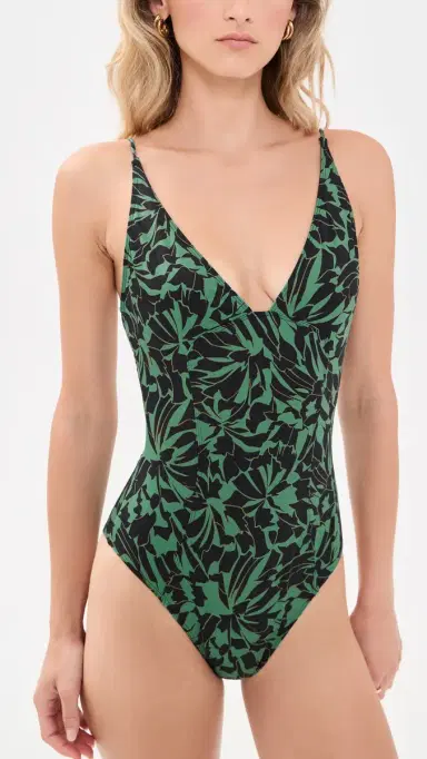 Ulla Johnson Alba Deep V Maillot One iece Neptune | Thumbnail 5 Ulla Johnson Alba Deep V Maillot One iece Neptune | Thumbnail 5