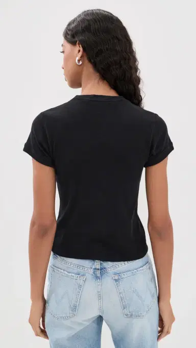 Mother The Itty Bitty Ringer Tee Black S | Thumbnail 3