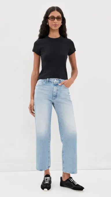 Mother The Itty Bitty Ringer Tee Black S | Thumbnail 5