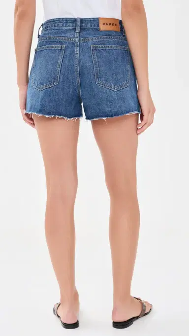 PARKE Cut Off Shorts Med Wash | Thumbnail 3