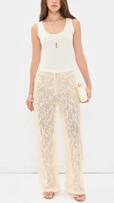 VRG GRL Sia Sequin Pants Cream | Thumbnail 5