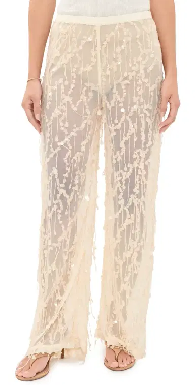 VRG GRL Sia Sequin Pants Cream | Thumbnail 1