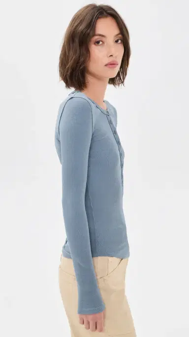 Free People Jamie Henley Tee Flint Stone L | Thumbnail 4