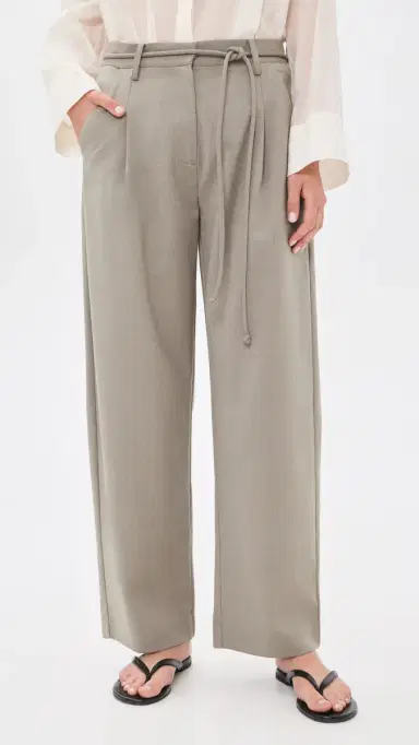 St. Agni Tailored Barrel Pants Light Taupe S | Thumbnail 2
