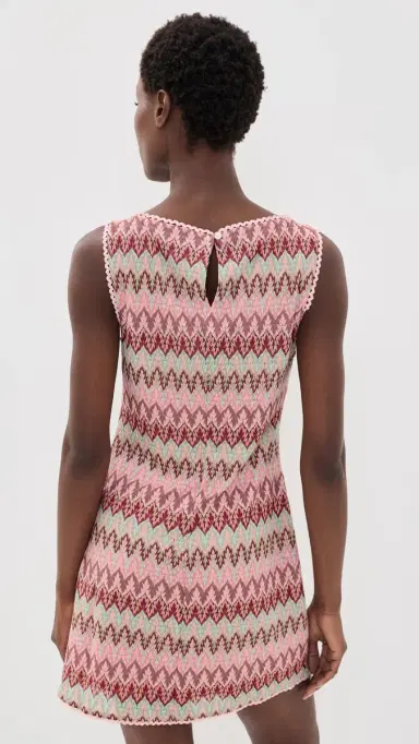 Hill House Home The Lisandra Dress Pink Multi | Thumbnail 3