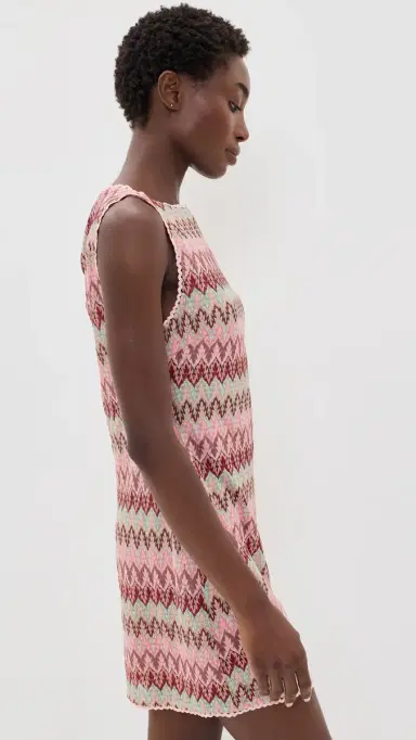 Hill House Home The Lisandra Dress Pink Multi | Thumbnail 4