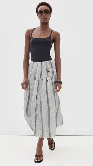 Ulla Johnson Almia Coverup Wrap Skirt alt tone | Thumbnail 5